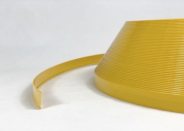 do tampão amarelo material da guarnição do plástico da cor do sinal 3D a instalação fácil de cerco da segurança alta da borda