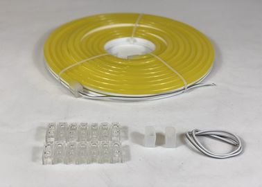 Tubo de néon flexível amarelo do cabo flexível da luz de tira do diodo emissor de luz para a decoração do shopping