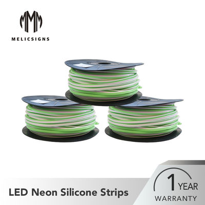 Tira flexível do diodo emissor de luz do néon da espessura da cor verde 8mm