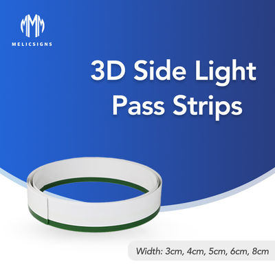 a luz lateral de dobra da passagem 3D de 1mm descasca as letras flexíveis para a decoração