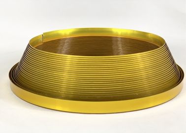 Do tampão dourado da guarnição do plástico da cor do alfabeto de KFC 3D marca registrada de alumínio plástica que faz o material